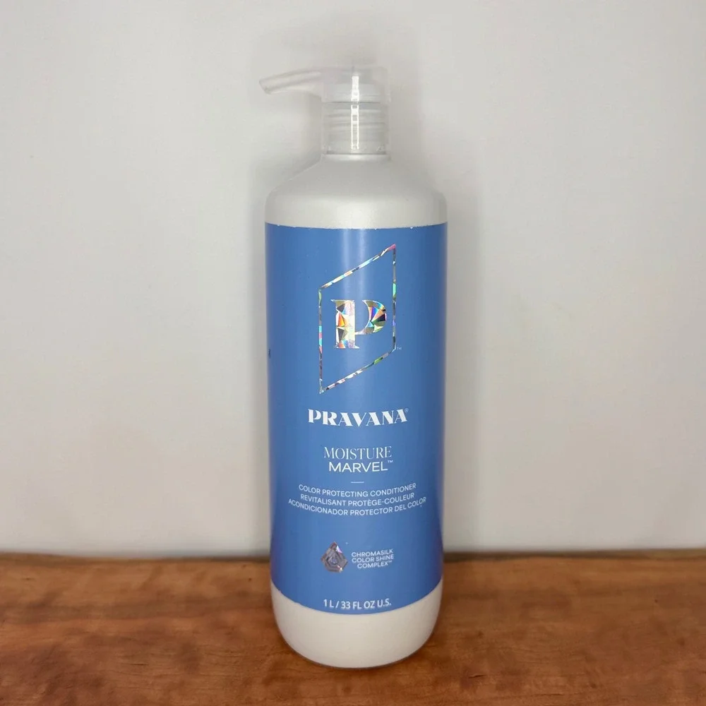 New Pravana Moisture Marvel Color Protecting Conditioner 1L 33.8oz ChromaSilk